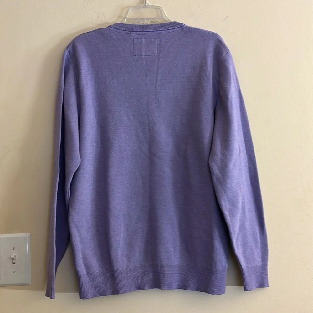 Benetti Cotton V-Neck Sweater Size XL‎ NWT